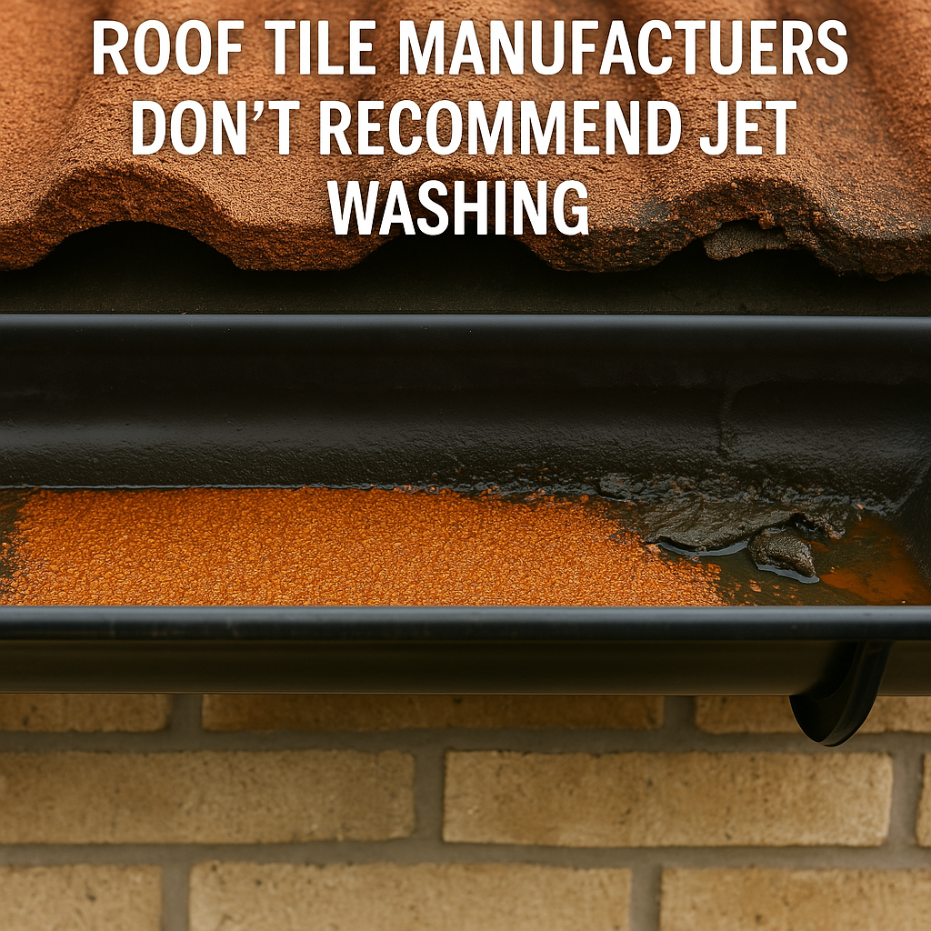 Roof Tile Manufacturers Don’t Recommend Jet Washing