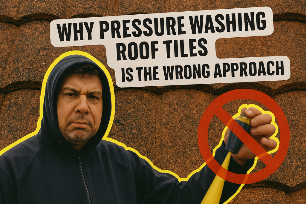 Why Pressure Washing Roof Tiles is the Wrong Approach A Message for Homeowners and Roof Cleaning Professionals