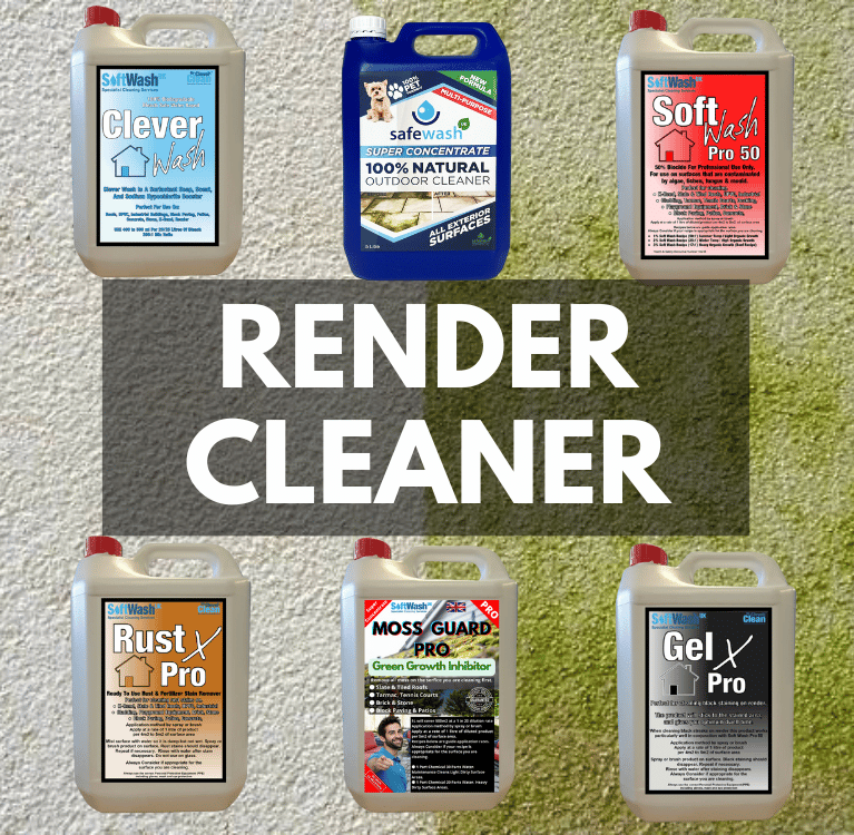 High-Quality Render Cleaner Collection for Effective Exterior Cleaning