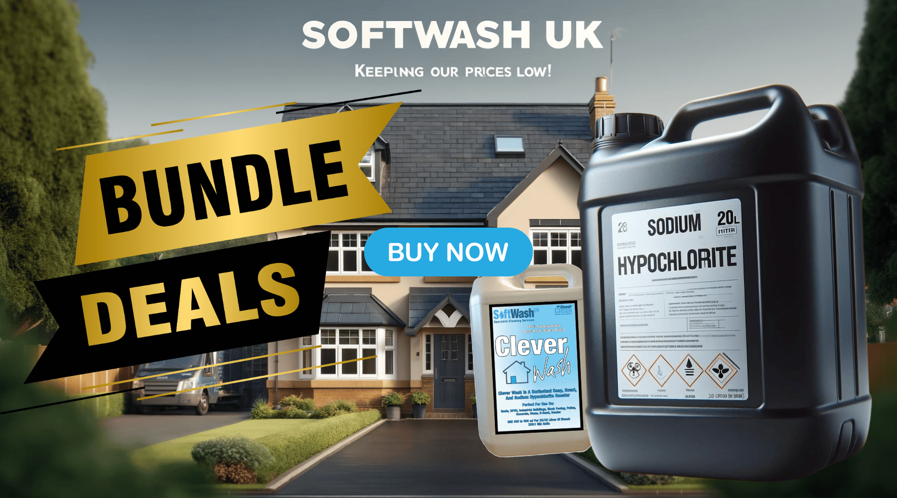 Sodium Hypochlorite for Soft Washing
