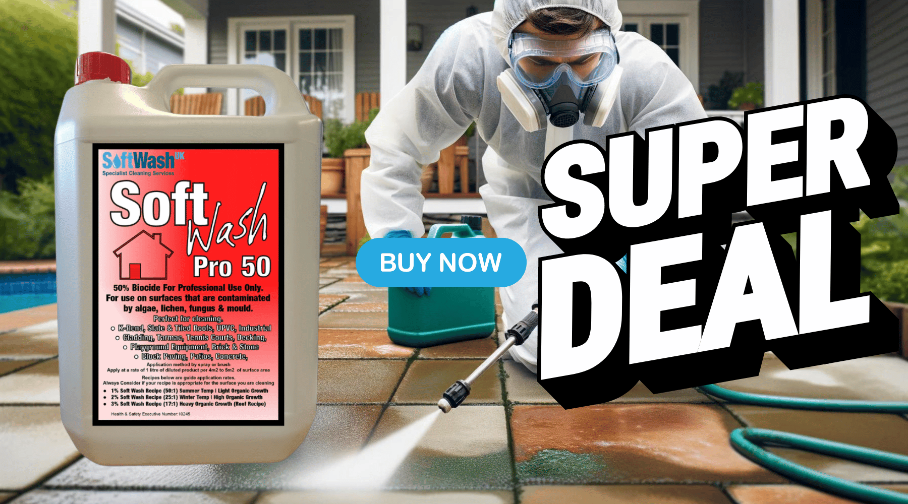 Soft Washing Biocide Soft Wash Pro 50 DDAC Biocide