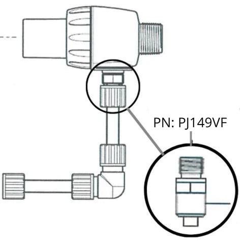 External Injection Nipple 3/4