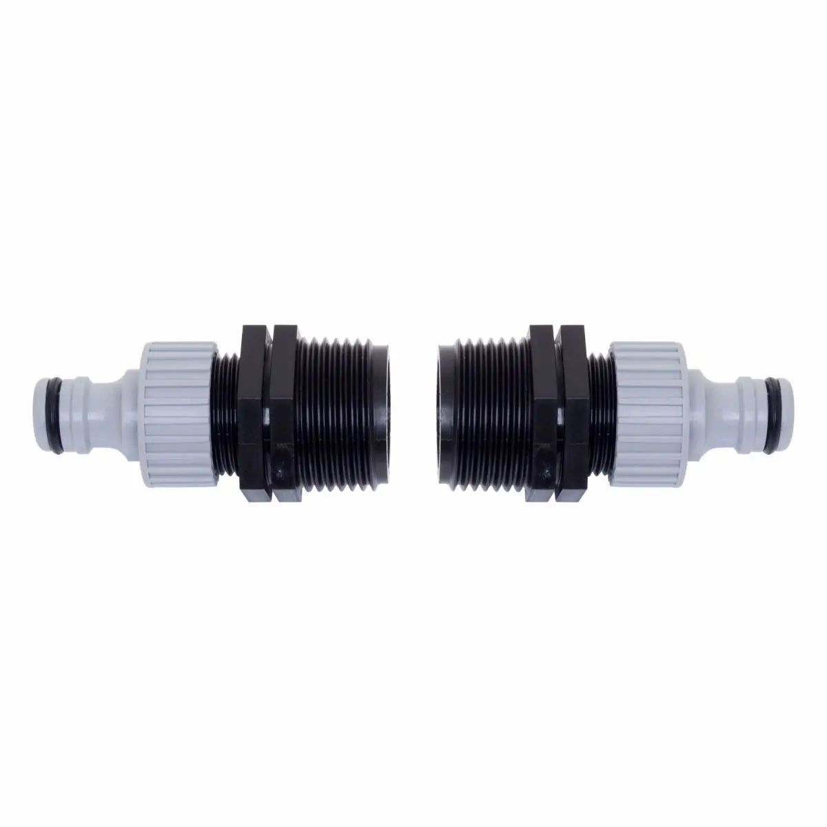 1" to 3/4" Male Reducing Nipple with 3/4" BSP Female Clunk Click Hose Fittings