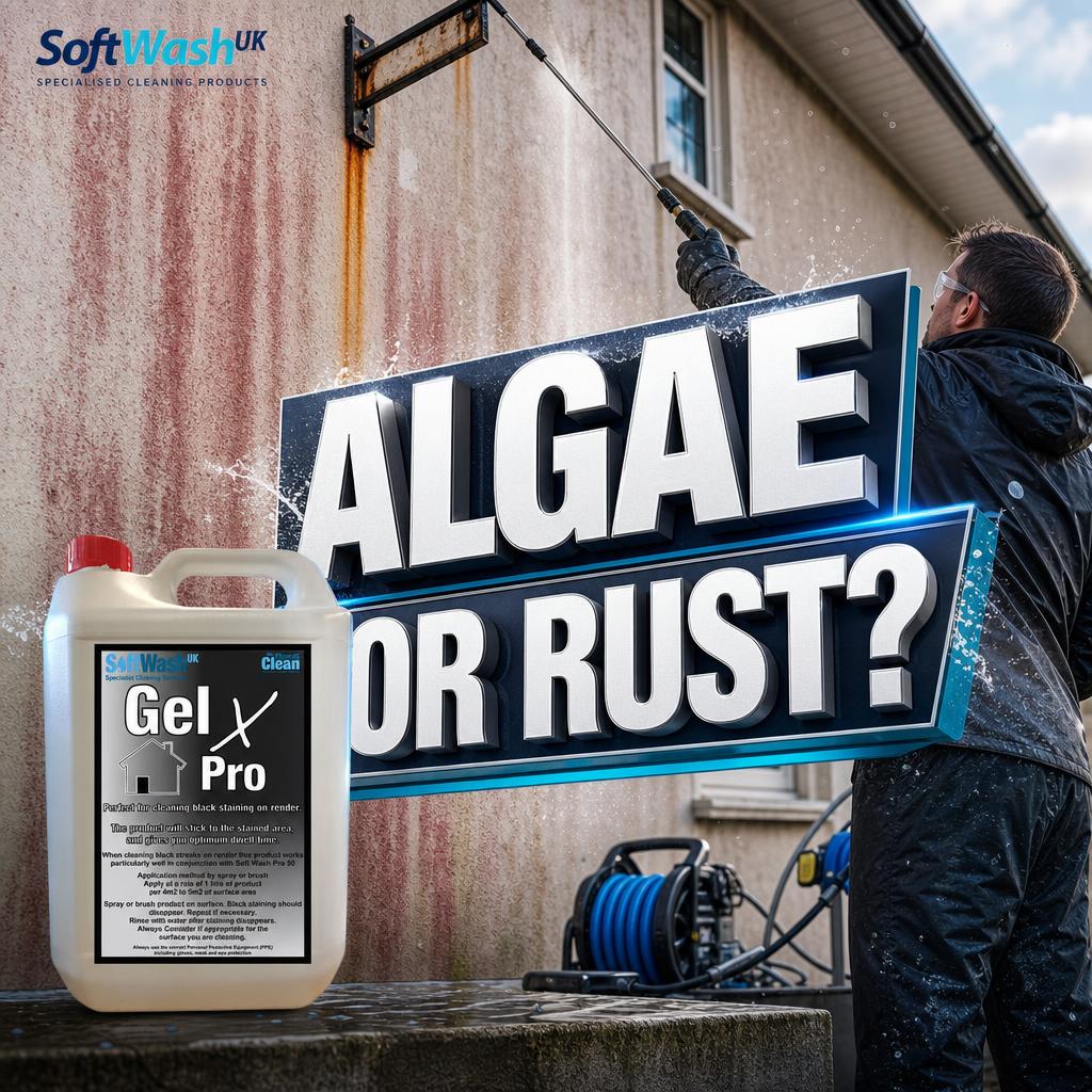 Red Staining on Render: Causes, Diagnosis & Cleaning