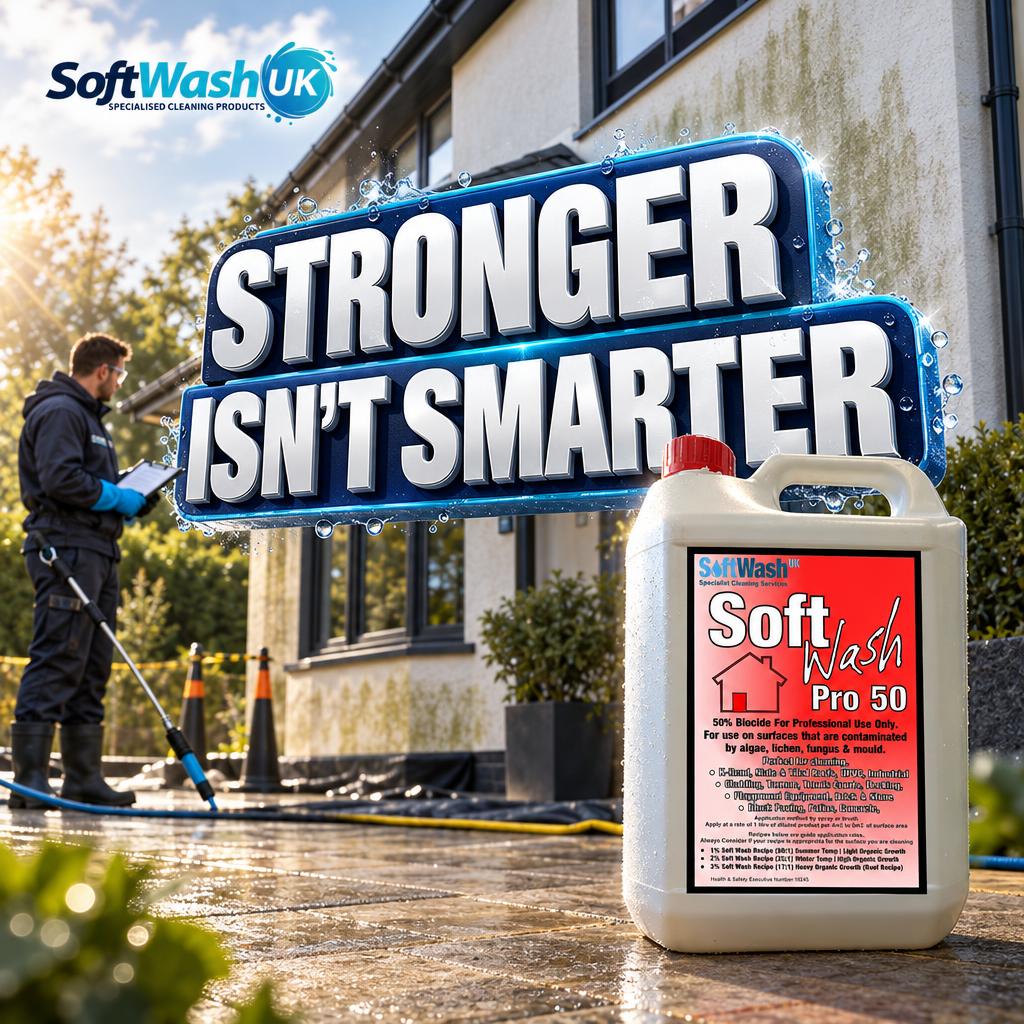 Softwashing Chemical Mistakes to Avoid on Site