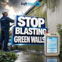 Remove Algae From Exterior Walls: Softwashing Guide
