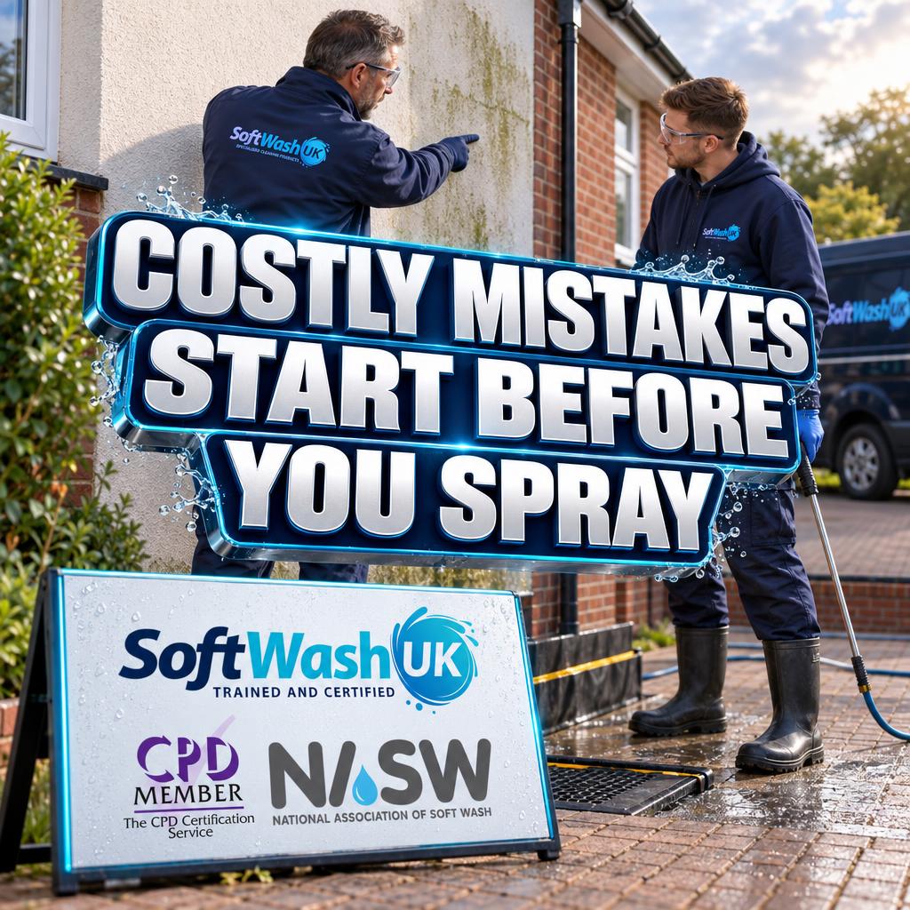 Softwashing Mistakes New Contractors Must Avoid