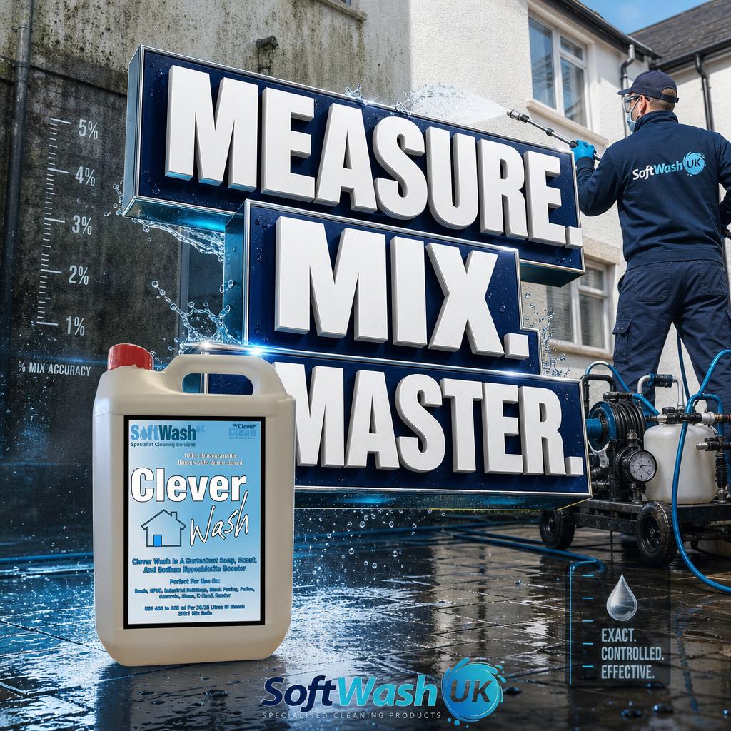 How to Mix Softwash Solutions Safely & Accurately