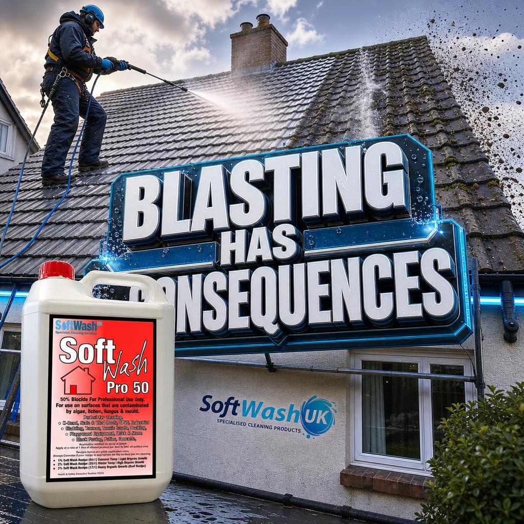 Softwashing vs Pressure Washing Roof Tiles: Best Method