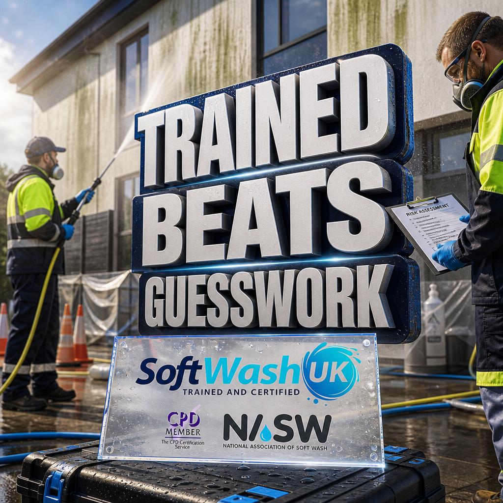 Softwashing Training: Why It Matters for UK Contractors