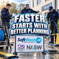 Exterior Cleaning Contractors: Save Time on Site