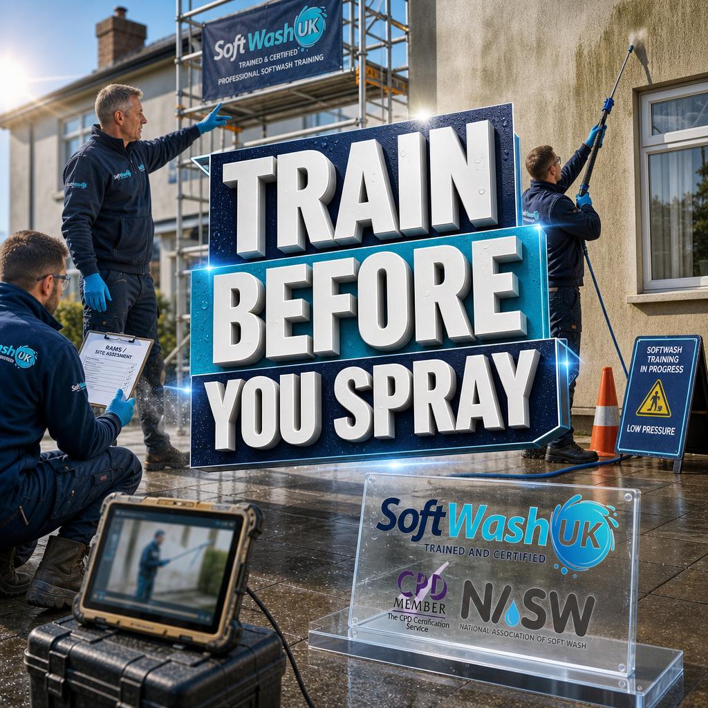 Online Softwashing Training: Learn Safely in the UK