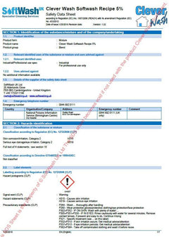 FOC Unlock the Power of Safe Softwashing with Our Custom SDS Sheets