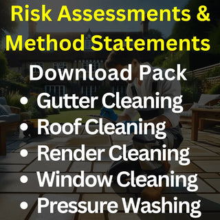 Risk Assessment and Method Statement (RAMS) Pack for Exterior Cleaning