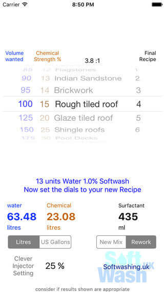 ORDER FROM APPLE STORE Soft Washing Recipe Calculator Software. Not sold out & you can download it