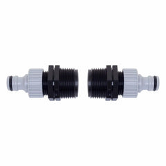 1" to 3/4" Male Reducing Nipple with 3/4" BSP Female Clunk Click Hose Fittings